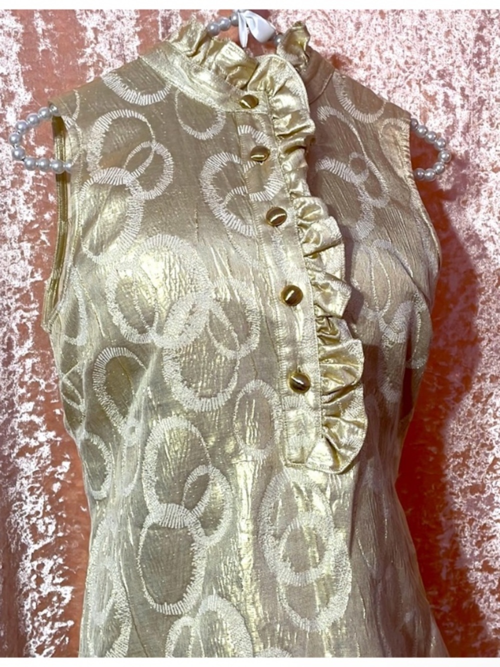 Gold brocade vest